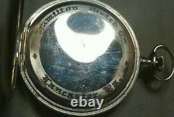 Antique Hamilton Gold Filled Pocket Watch 900 5 Adj. 19 J Size 12 Watch 1910