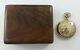 Antique Hamilton Model 2 Gold Filled Illinois Case Pocket Watch With Wood Box