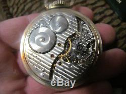 Antique Hamilton Pocket Watch 21 Jewels 10 K Gold Filled Estate Sale Silver Coin