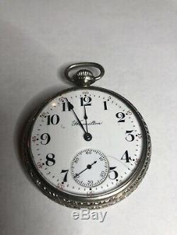 Antique Hamilton Pocket Watch 21 Jewels Running Condition