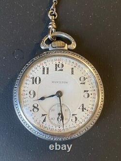 Antique Hamilton Watch Co Lancaster PA 974 pocket watch 17 jewel