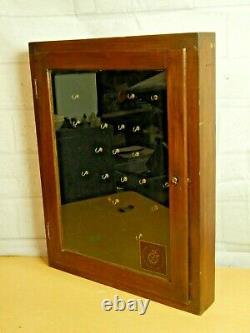 Antique Pocket watch hangin display case cabinet from Jewelry store Vintage