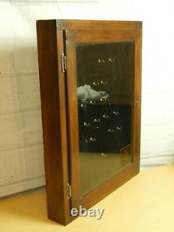 Antique Pocket watch hangin display case cabinet from Jewelry store Vintage