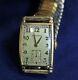 Antique Raised Numbers Dial Gold Filled Sq. Hamilton Myron 980 17j Watch Man's