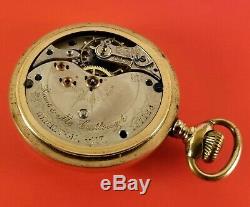 Antique Swiss Made Pocket Watch Davis & Mc. Cullough Hamilton Ont. Fancy Dial