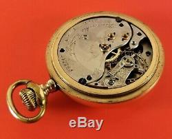Antique Swiss Made Pocket Watch Davis & Mc. Cullough Hamilton Ont. Fancy Dial