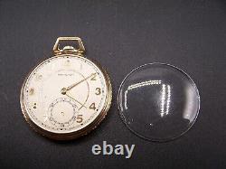Antique Vintage Circa 1940 Hamilton Size 10s Gold Filled 17 Jewels Pocket Watch