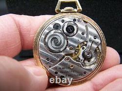 Antique Vintage Circa 1940 Hamilton Size 10s Gold Filled 17 Jewels Pocket Watch