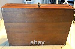 Antique Vintage GENUINE HAMILTON WATCH CO MATERIALS 2 Drawer Cabinet Case &Parts