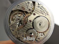 Antique all original 16s Hamilton 992B WW2 US Army pocket watch made 1943