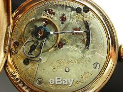 Antique early high grade Hamilton 939 RR pocket watch 1898. Amazing Hunter case