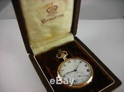 Antique original 12s Hamilton 920 hi-grade pocket watch in box 1911 Lovely case