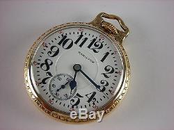 Antique original 16s Hamilton 992 Rail Road pocket watch 1928. 21 j. Very nice