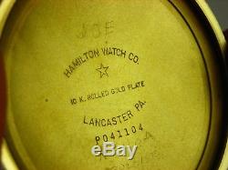Antique original 16s Hamilton 992B Railway Special pocket watch 1962. Nice case