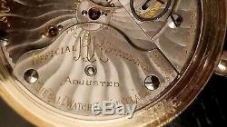 BALL HAMILTON 21J 18s, 5 Pos. OF LS, Official RR Std. Pocket Watch, GF. Ca. 1902