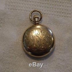 BALL HAMILTON POCKET WATCH 18S 999A 21J 5P OFFICIAL RR STD WithRR TIME