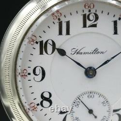 BIG 1910 Hamilton 21 Ruby Jewel RAILROAD Grade 940 Pocket Watch Heavy 18s