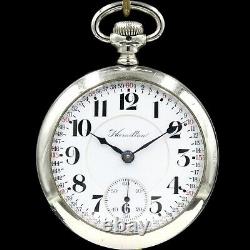 BIG 1914 Hamilton 21 Jewel RAILROAD Grade 940 Pocket Watch 18s Montgomery Dial