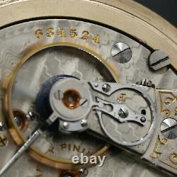 BIG Gold 1909 Hamilton 21 Jewel RAILROAD Grade 940 Pocket Watch 12/24/60 Dial