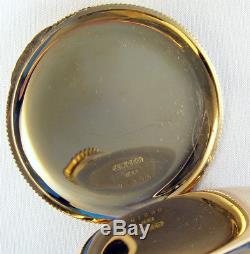 Ball Hamilton 14k Gold Early Grade 972 16s 17j Rare Pocket Watch