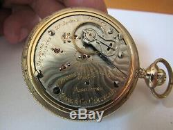 Ball Hamilton 18 Size 21 Jewel 999b Official Railroad Standard Pocket Watch
