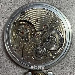 Ball (Hamilton) 21J Pocket Watch Wabash Railroad Engraved Loaner