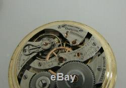 Ball Hamilton 998 23 Jewel Elinvar 16 size pocket watch with engraved train case