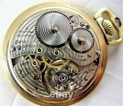 Ball Hamilton 999B Pocket Watch, 21 Jewel, Adjusted 6 Positions, ca 1947