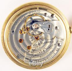 Ball Hamilton Ball's Standard Railroad Watch Co 18s 17j Rare Early Pocket Watch