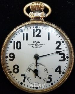 Ball Hamilton Official Standard Railroad 1929 999P 21j pocket watch