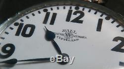 Ball Railroad Cleveland 23 Jewel, 16S Pocket Watch, 14K white gold-filled, runs