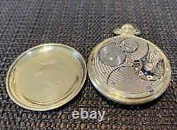 Ball Watch Co Cleveland Railroad 999P 21J 16s 1925 Pocket Watch 14k Gold Filled