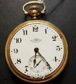 Ball Watch Co Hamilton 999G 18s 19J with Ball Case 1906 Pocket Watch