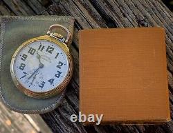 Beautiful 16s Hamilton 992b Railway Special Pocket Watch with Original Box c. 1947