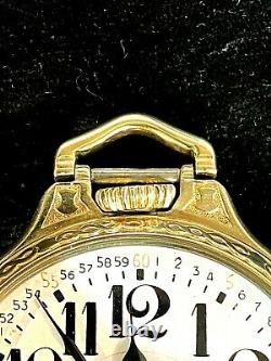 Beautiful 1906 Hamilton 950-B 23 Jewels R. R. With Monty Dial Pocket Watch