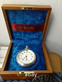 Beautiful 940 Hamilton pocket Watch. Perfect 21jewel sterling silver swing out