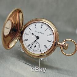 Beautiful Hamilton Grade 925 18s M#2 17j Hunter Case Pocket Watch C. 1901 -runs