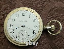 Beautiful Large Vintage 18 Hamilton Salesman Pocket Watch