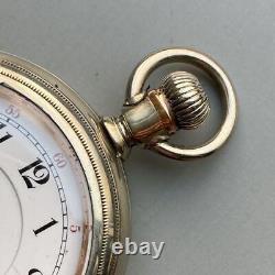 Big size Hamilton Private Label Pocket Watch Antique 17 Jewel 57mmDiax20mmThick