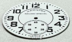 Brand New Condition Refurbished Hamilton 16s Railway Special Dial 3-foot