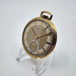 C. 1940 Vintage Art Deco Hamilton Pocket Watch Excellent 917 Movement