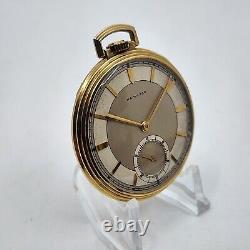 C. 1940 Vintage Art Deco Hamilton Pocket Watch Excellent 917 Movement