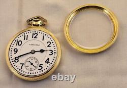 #C116 Hamilton 992E Elinvar Pocket Watch Serviced in House 21 Jewel 14K GF 1932