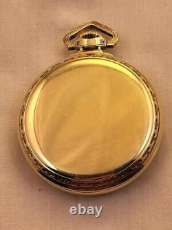 #C116 Hamilton 992E Elinvar Pocket Watch Serviced in House 21 Jewel 14K GF 1932