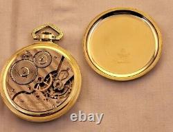 #C116 Hamilton 992E Elinvar Pocket Watch Serviced in House 21 Jewel 14K GF 1932