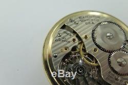 C1949 Hamilton Railway Special 992b 21j 10k Gold Filled Pocket Watch Working