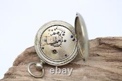 CANADA WATCH CO. 110881 MEN'S KEY WIND POCKET WATCH 56.7mm FOR REPAIR (PWB)