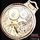 Clear Back Gold Plated Case 16 Size Pocket Watch Hamilton 992-b Railway Special