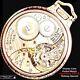 Display Back Gold Plated Pocket Watch Hamilton Hamilton 992-b Railway Special