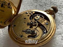 E. Howard & Co. 18k Yellow Gold, Vintage 18 Size Hunters Pocketwatch